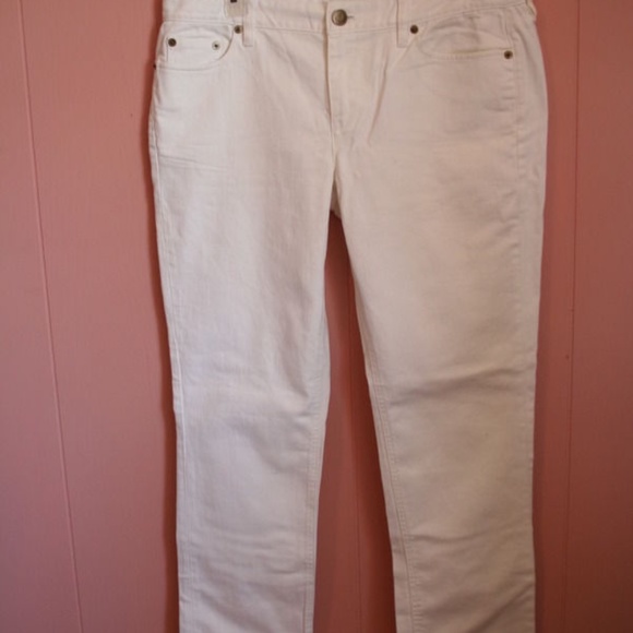 J. Crew Matchstick Jean Jeans in White Denim 32S